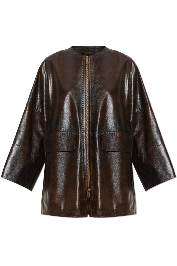 Leather jacket `Gambero`, zdjęcie 1 Leather jacket `Gambero` od Max Mara