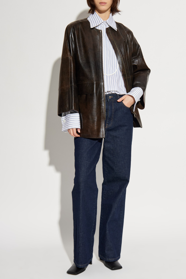 Max Mara Lederjacke `Gambero`