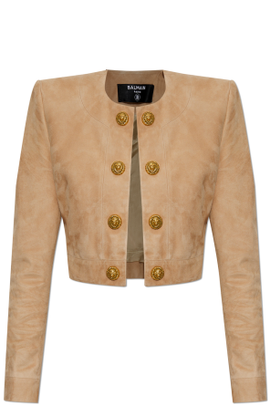 Short suede jacket