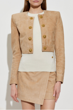 Balmain Short suede jacket