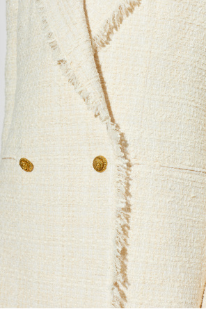 Balmain Americana tweed con hilo de lúrex