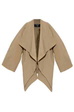 Asymmetric oversize jacket