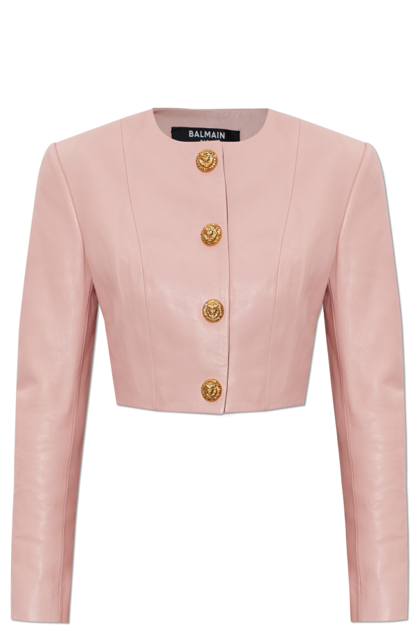 Leather jacket od Balmain