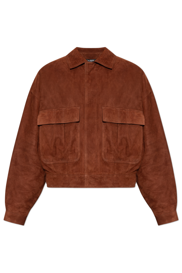 Suede jacket od Balmain