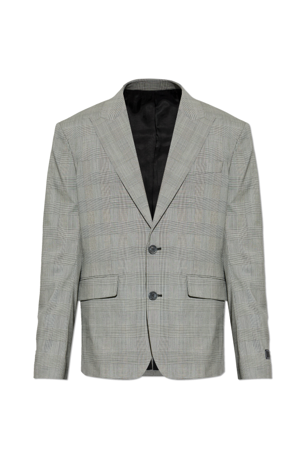 Checked pattern blazer od Balmain