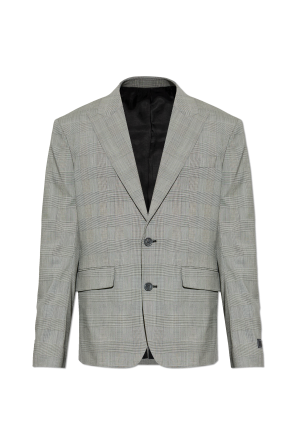 Checked pattern blazer