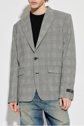 Balmain Checked pattern blazer