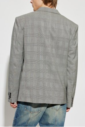 Balmain Checked pattern blazer