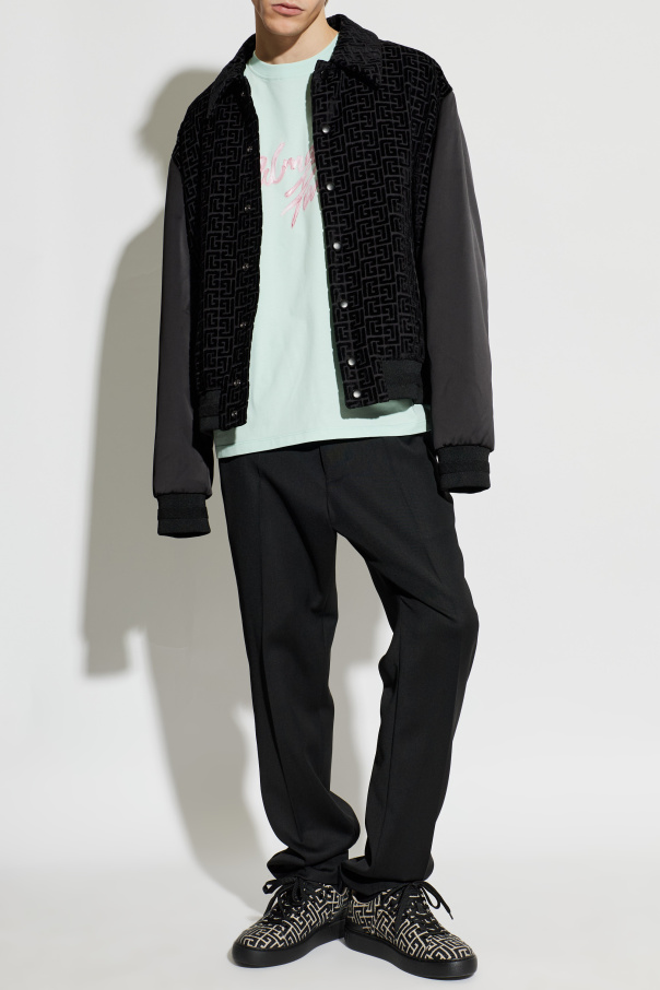 Balmain Jacket with velvet finish
