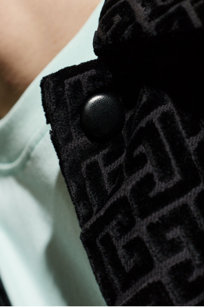 Balmain Jacket with velvet finish