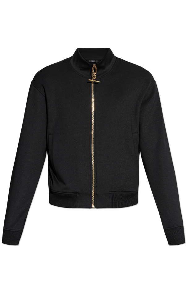Sweatshirt with stand-up collar od Balmain