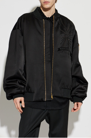 Balmain Bomber jacket with shimmering appliqués