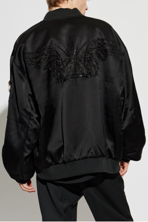 Balmain Bomber jacket with shimmering appliqués