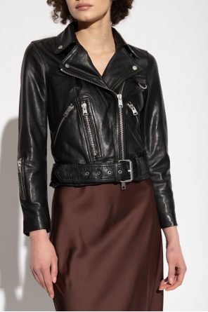AllSaints ‘Gidley’ leather Hoodies jacket