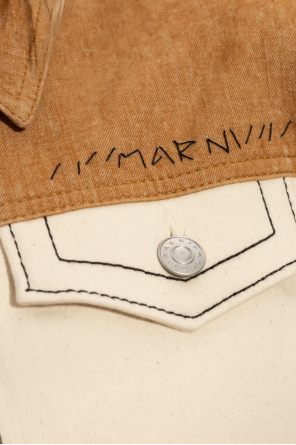 Marni Jeansowa kurtka z logo