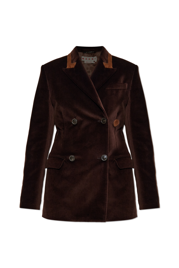 Double-breasted velvet blazer, zdjęcie 1 Double-breasted velvet blazer od Marni