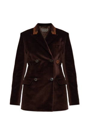Dwurzędowa aksamitna marynarka