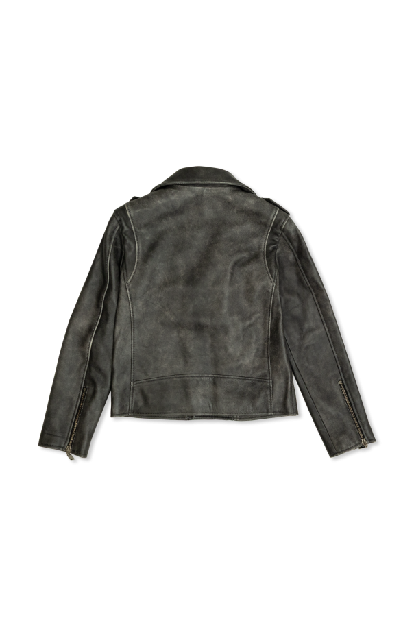 Golden Goose Kids Lederjacke
