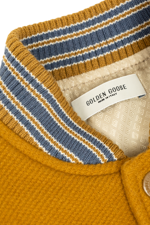 Golden Goose Kids Wool ‘bomber’ jacket