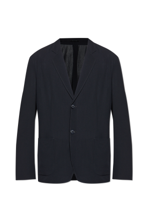 Americana de lana con solapas abiertas