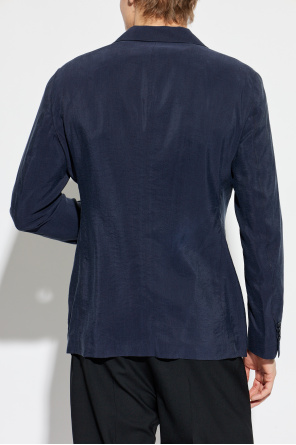 Giorgio Armani Jedwabna marynarka z otwartymi klapami