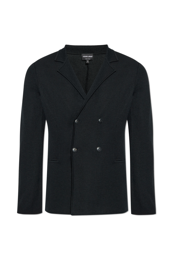 Giorgio Armani Wool Double-Breasted Blazer