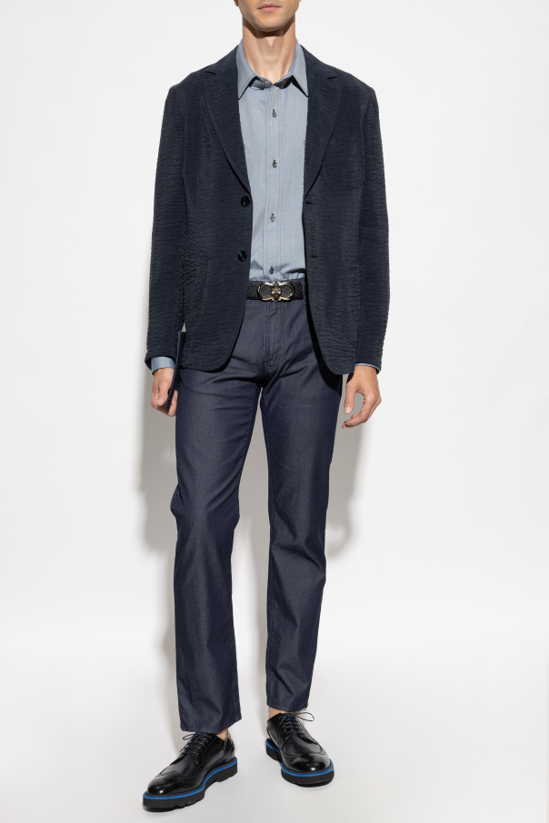 Giorgio Armani Americana con solapas abiertas