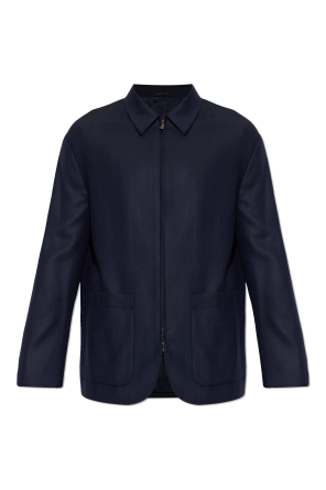 Wełniana kurtka ze wzorem w jodełkę