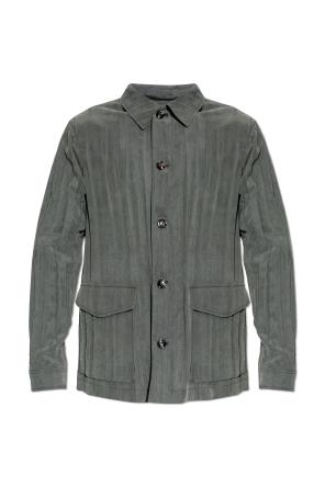 Lightweight jacket with a crinkled effect