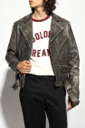 Golden Goose BROWN Distressed leather jacket