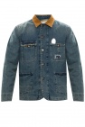 Golden Goose BLUE Denim jacket with patches