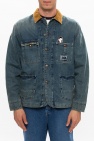 Golden Goose BLUE Denim jacket with patches