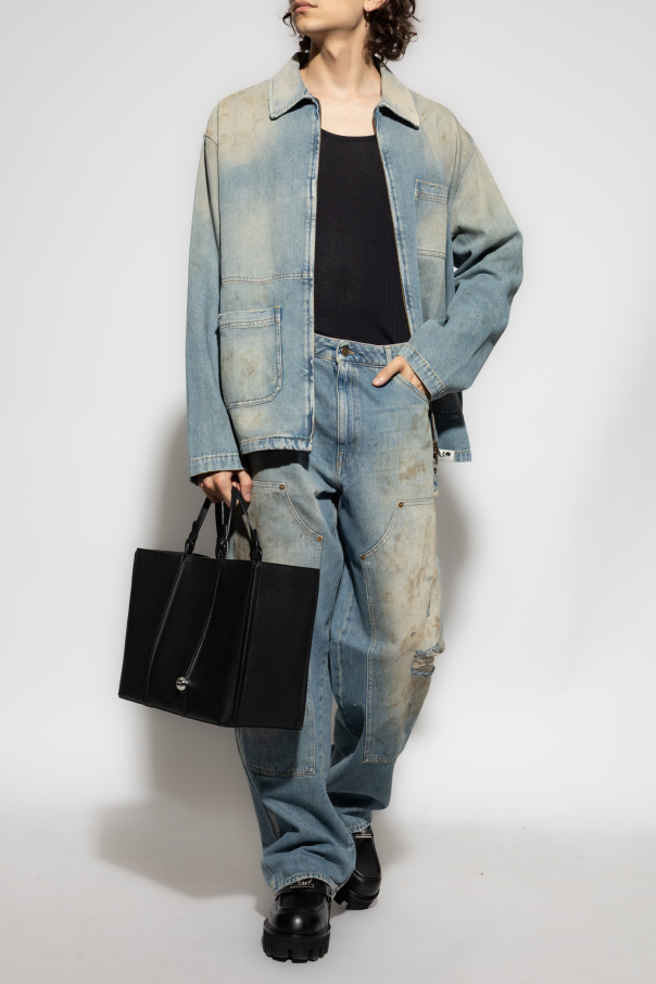 Golden Goose Chaqueta vaquera con efecto `vintage`