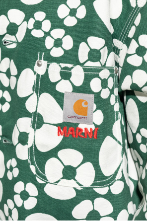 Marni Carhartt WIP Marni Mixed Fabrics Bowling Shirt Multi