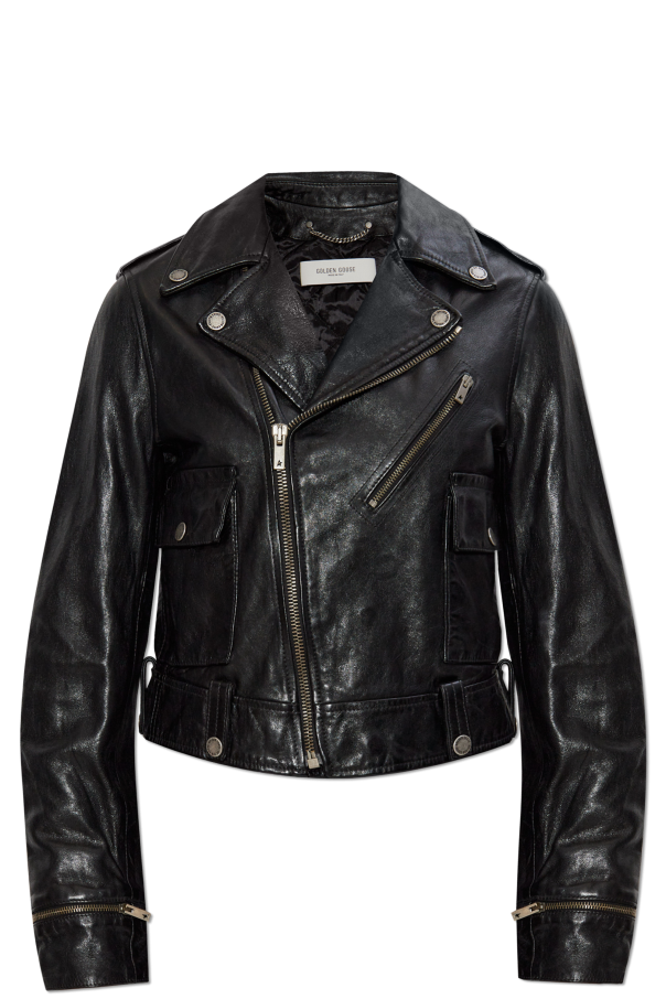 Golden Goose Leather biker jacket