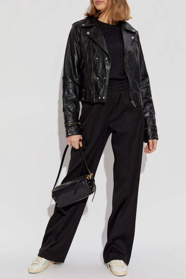 Golden Goose Leather biker jacket
