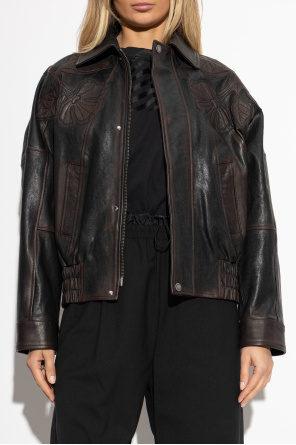 Golden Goose Decorative jacket with a vintage effect