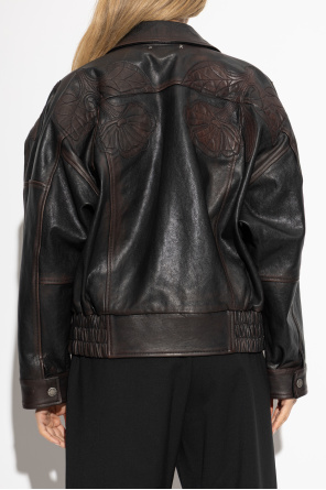 Golden Goose Decorative jacket with a vintage effect