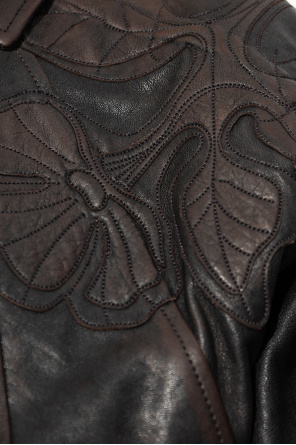 Golden Goose Decorative jacket with a vintage effect