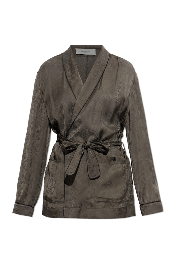 Cardigan with floral motif od Golden Goose