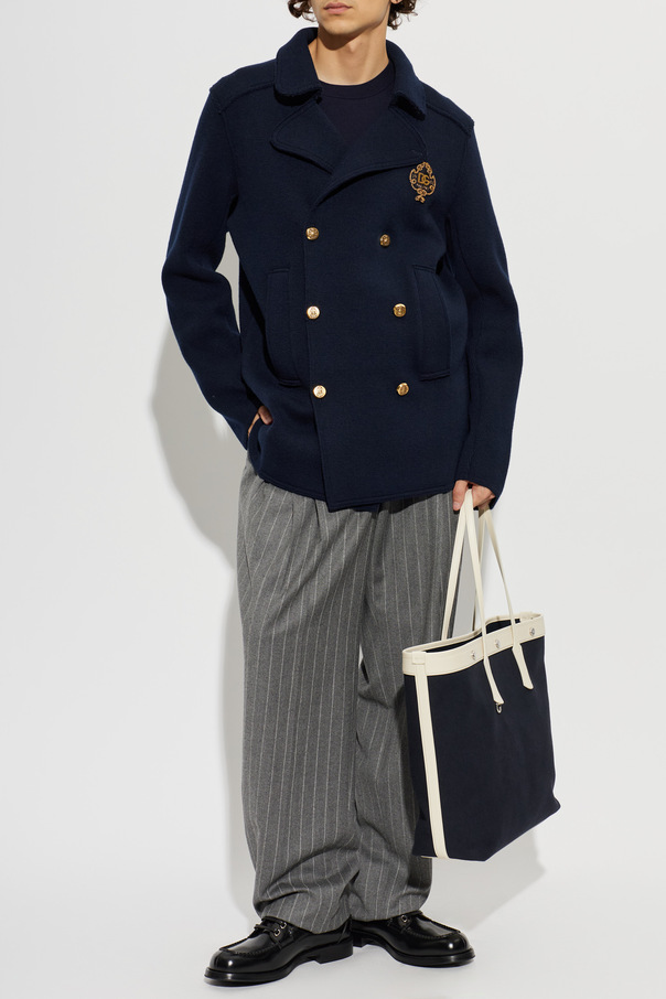 Dolce & Gabbana Wool cardigan with appliqué