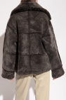 HALFBOY GREY Loose-fitting shearling jacket