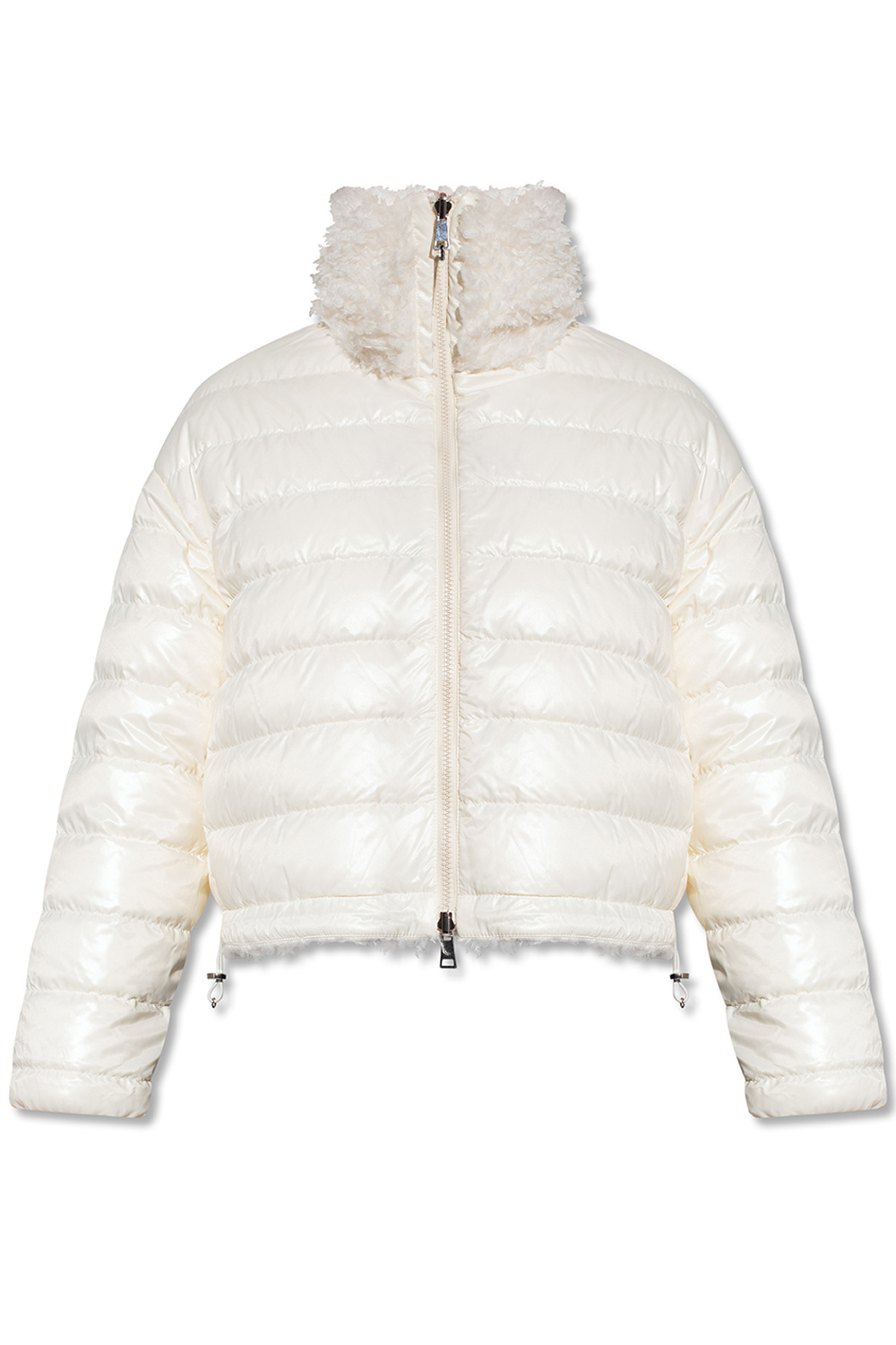 LOUIS VUITTON Reversible Pinstripe Nylon Hooded Jacket White. Size 42