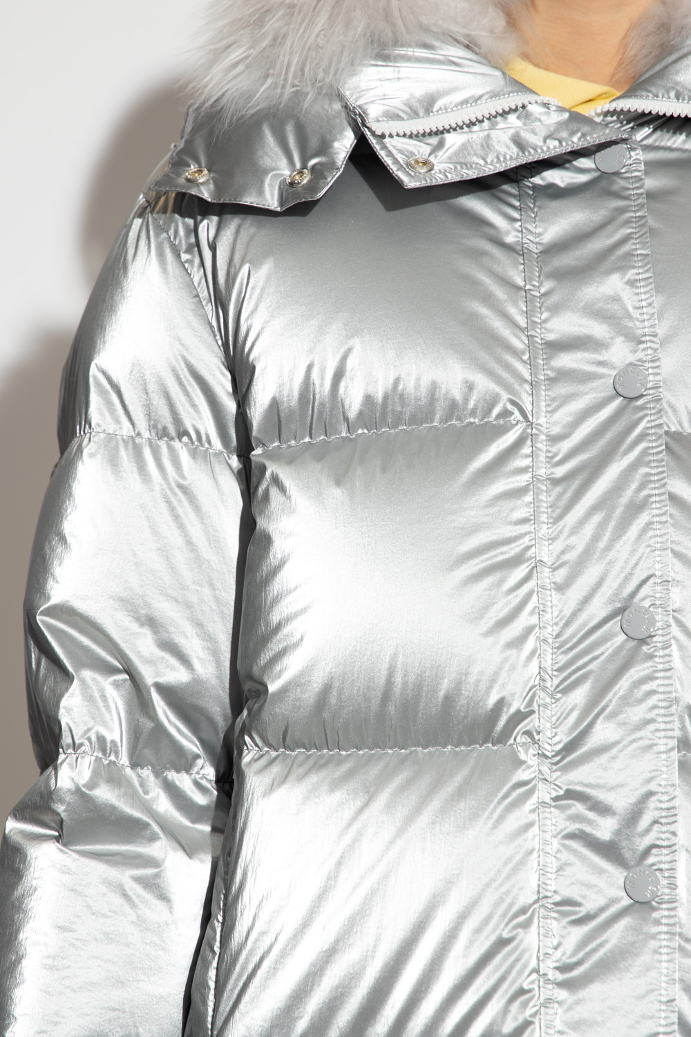 Louis Vuitton Metallic Grey Metallic Coated Modal Hooded Zip Front Jacket M Louis  Vuitton