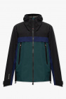 Black Cotton 0004 Hooded Jacket from Mackintosh featuring a short length and a button fastening
