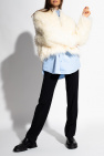 faded printed t shirts Furry jacket