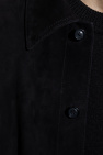 msgm logo patch short sleeve shirt item Suede jacket