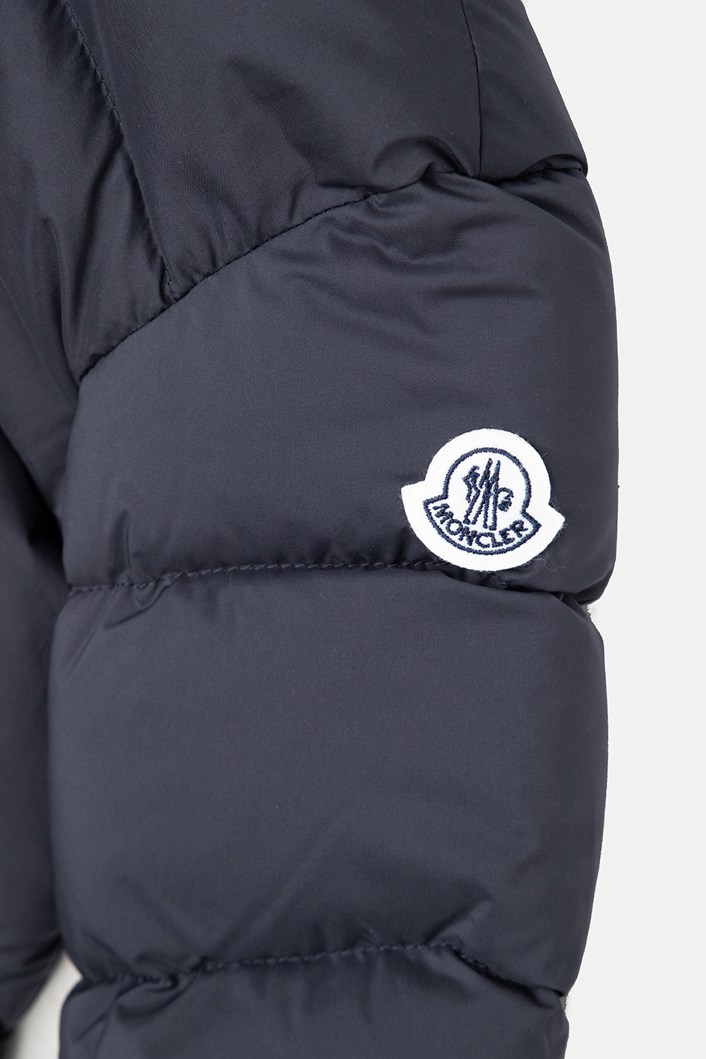 Moncler Enfant ‘Pesha’ down logo-embroidered jacket