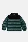 Moncler Enfant GREEN ‘Adilie’ jacket with stand collar
