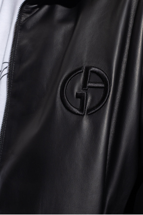 Giorgio Print armani Leather jacket